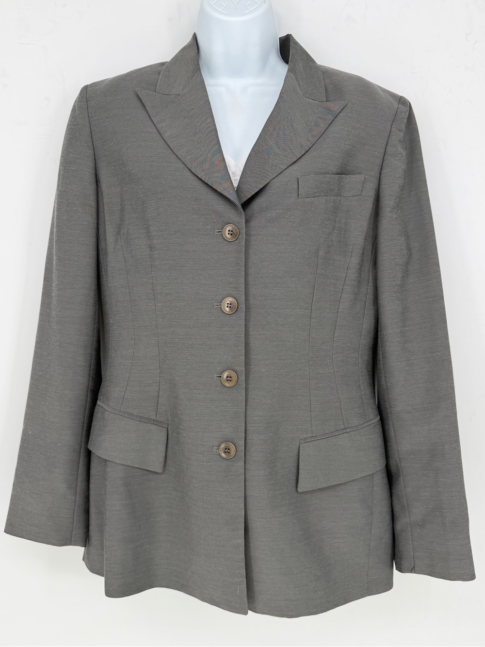 Vintage Emanuel Ungaro Gray Women's Wool Blazer